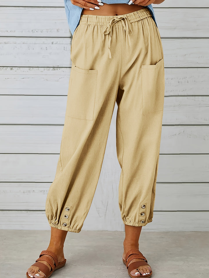 Lorraine | Relaxed Cropped Wide-Leg Pants