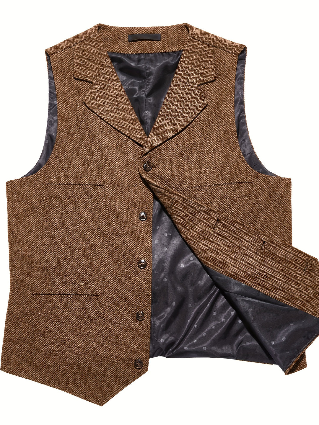 Archer | Herringbone Tailored Waistcoat