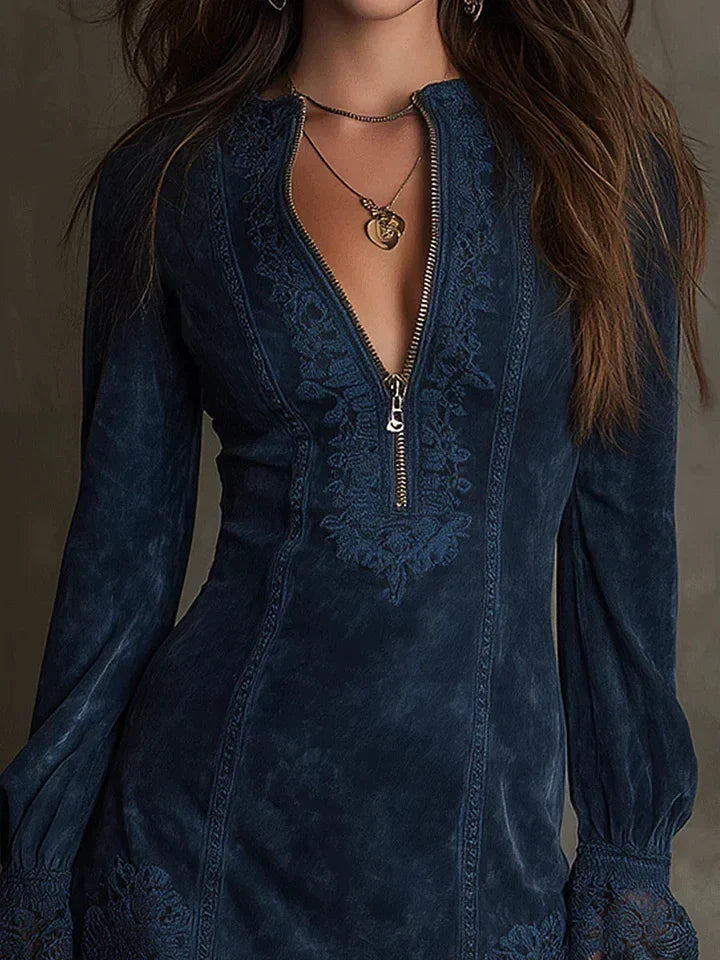 Camellia | Refined Lace-Trimmed Dress