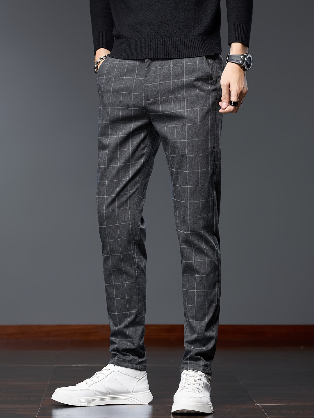 Hugh | Refined Checkered Trousers