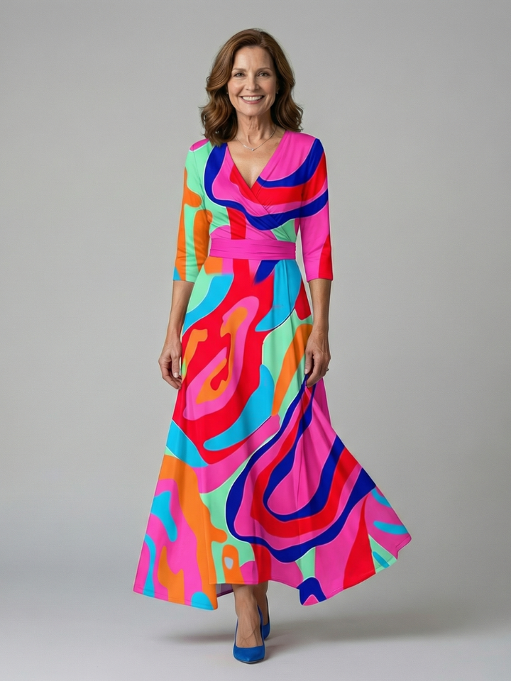 Florence | Floral Wrap Maxi Dress