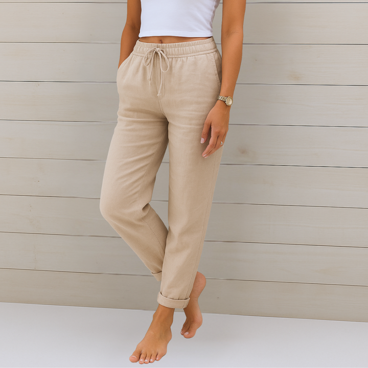Lauren | Premium Breathable Pants with Elastic Waist