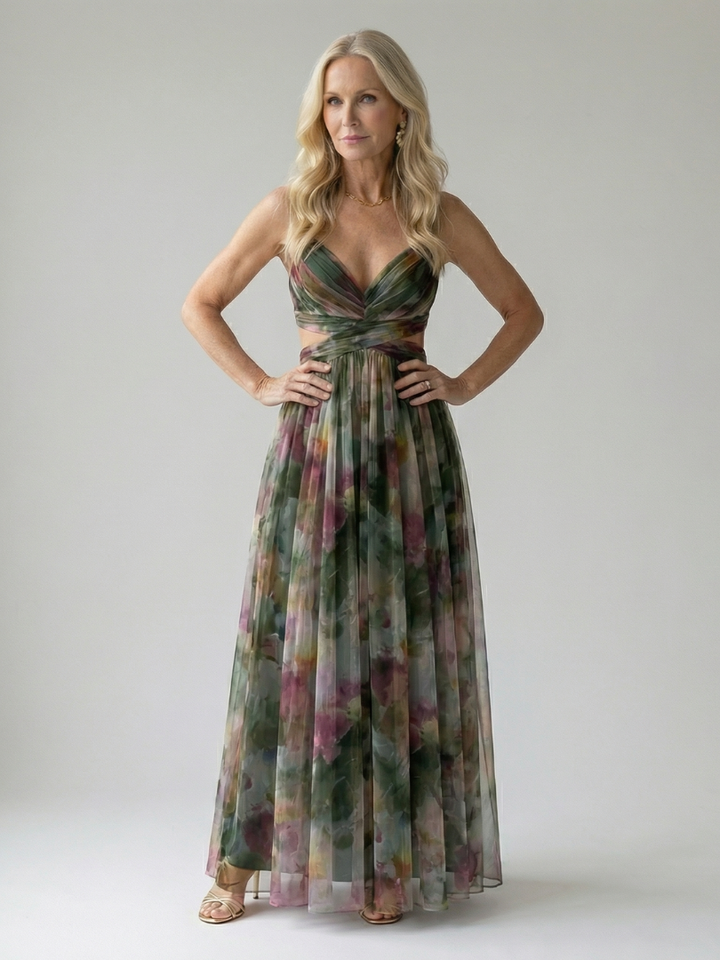 Sabrina | Flowing Cutout Maxi Dress