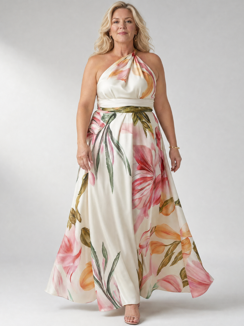 Cassandra | Floral One-Shoulder Maxi Dress
