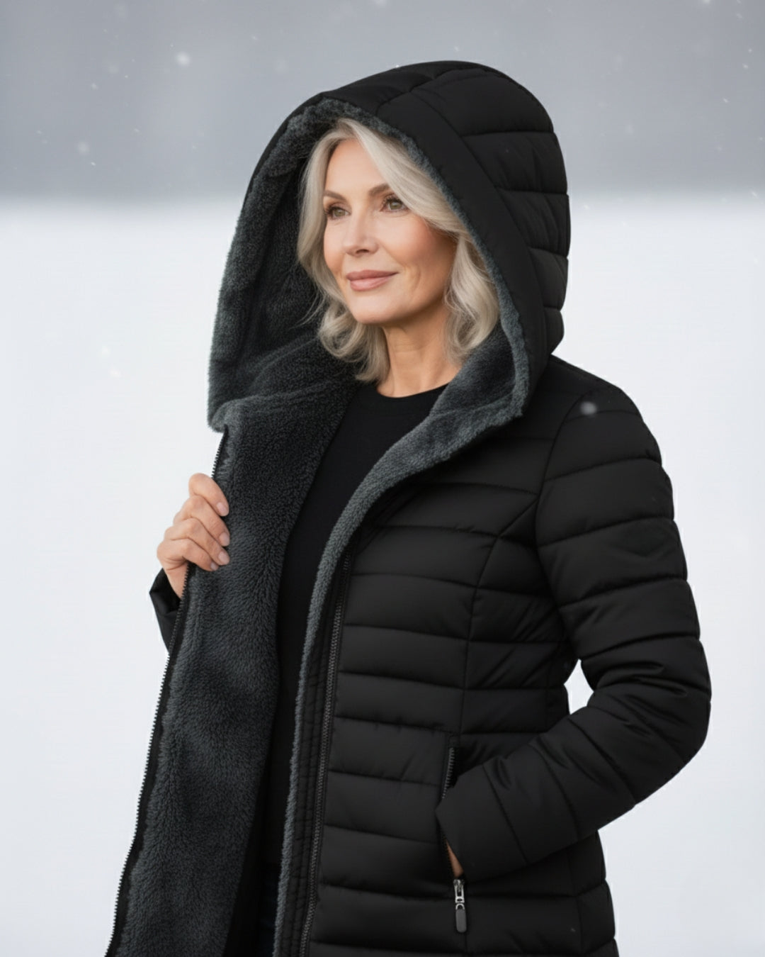 Lydia | Hooded Lightweight Winter Coat