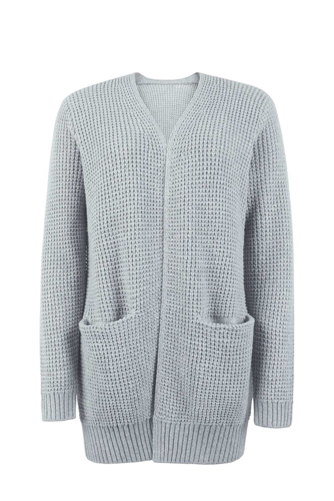 Theodora | Waffle-Knit Open Cardigan