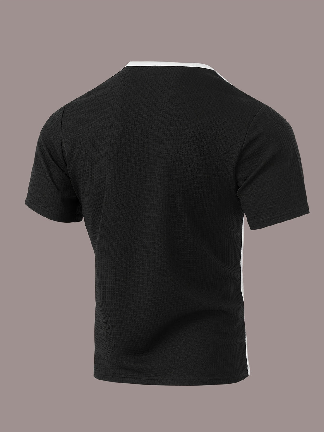 Tate | Men's Waffle Knit Henley Shirt