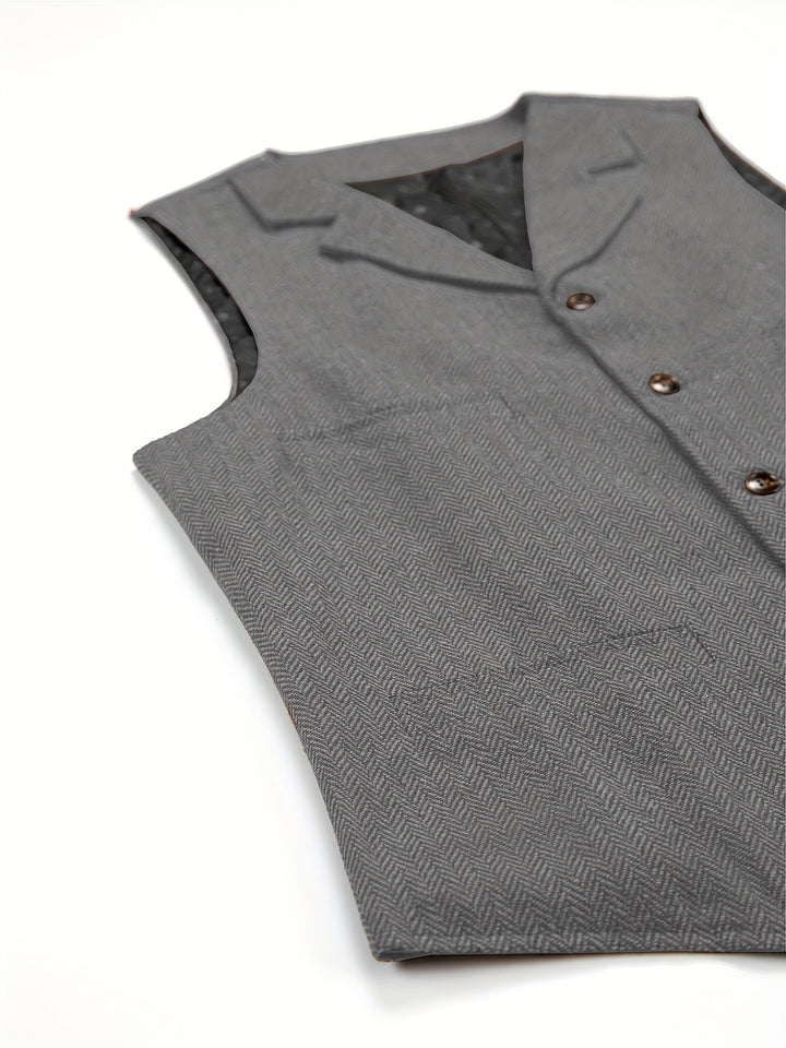 Barnaby | Heritage Herringbone Vest
