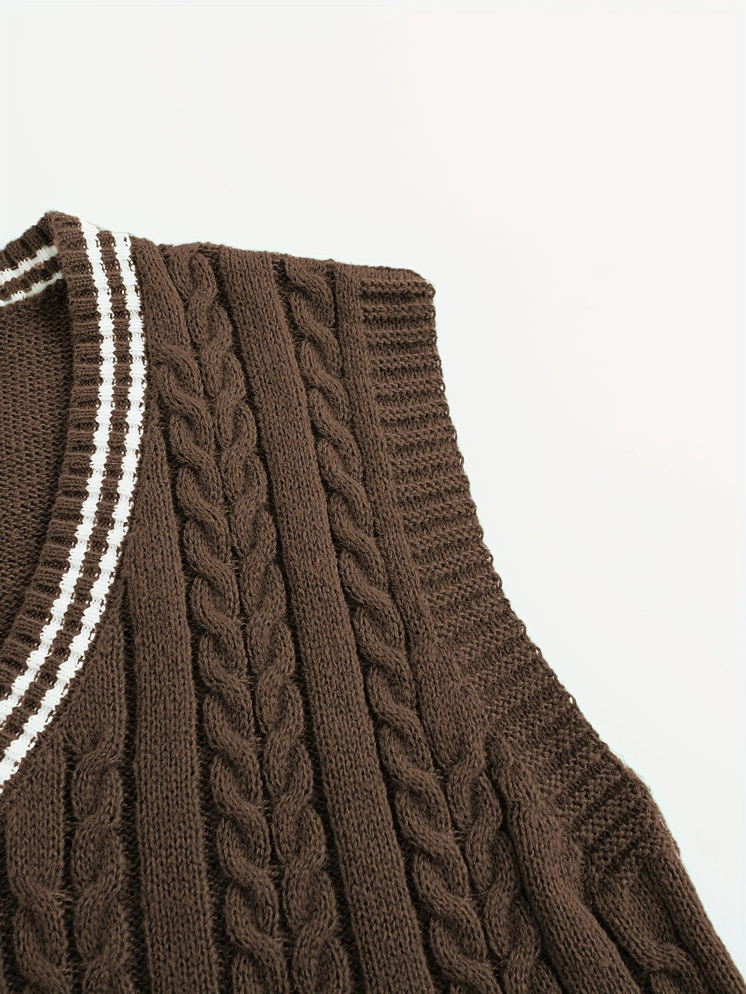 Winston | Cable-Knit V-Neck Sweater Vest