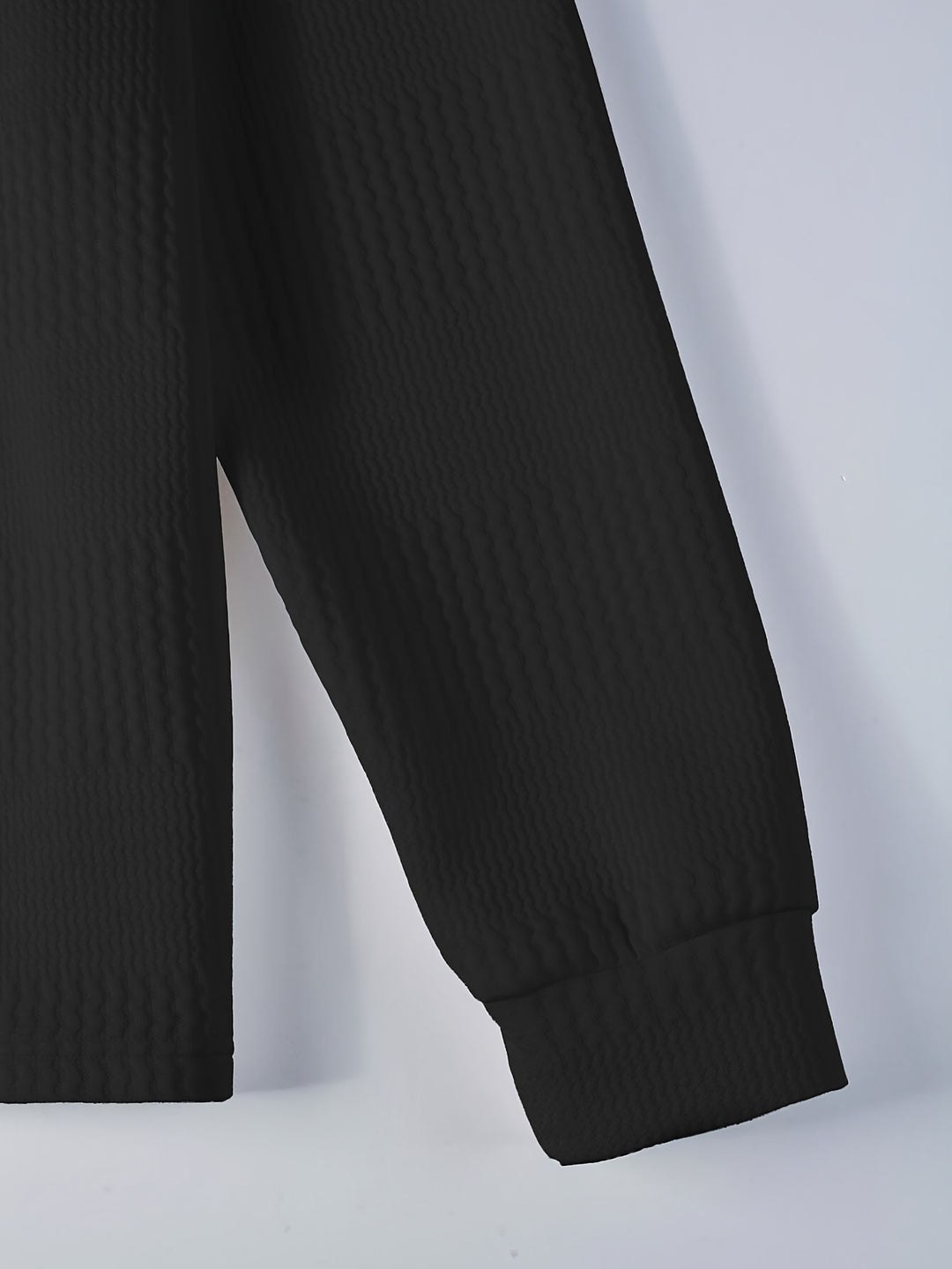 Weston | Textured Long Sleeve Polo Shirt