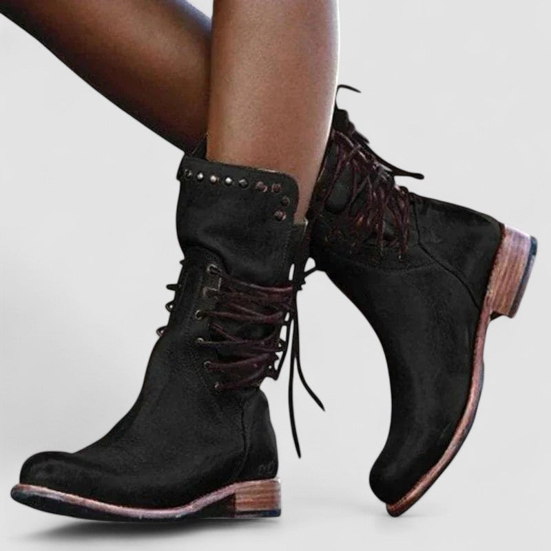Everly | Lace-Up Western Boots