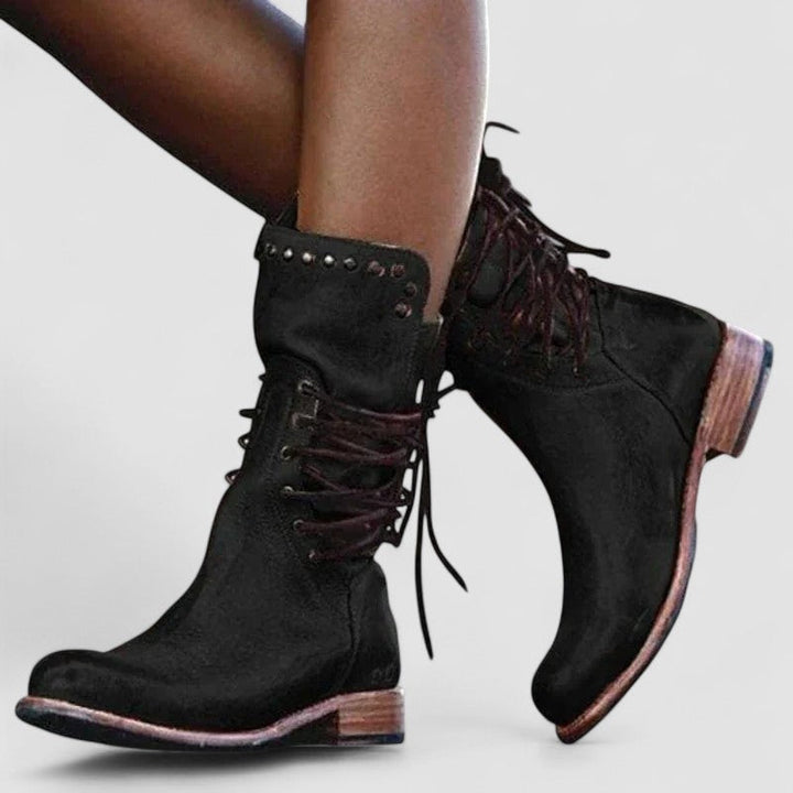 Everly | Lace-Up Western Boots