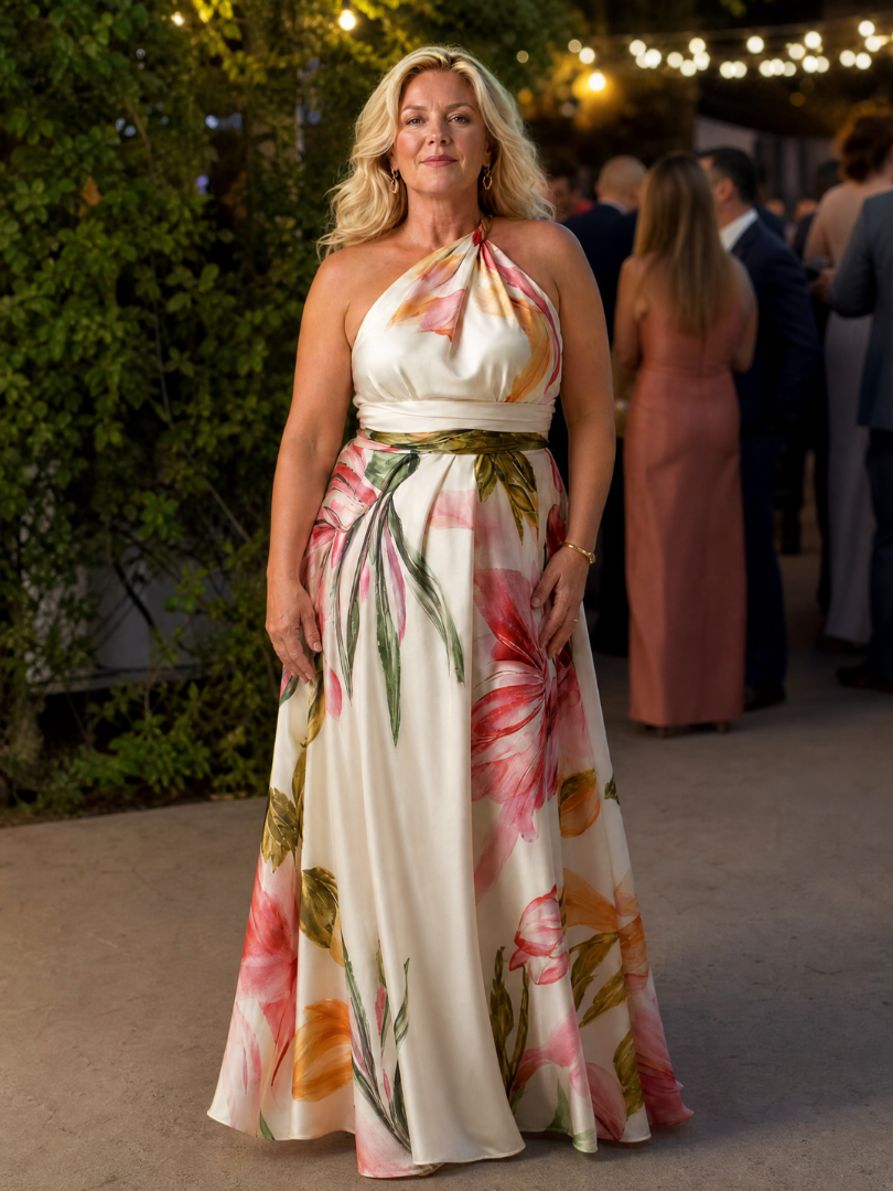 Cassandra | Floral One-Shoulder Maxi Dress