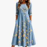 Marissa | Floral Pocket Midi Dress