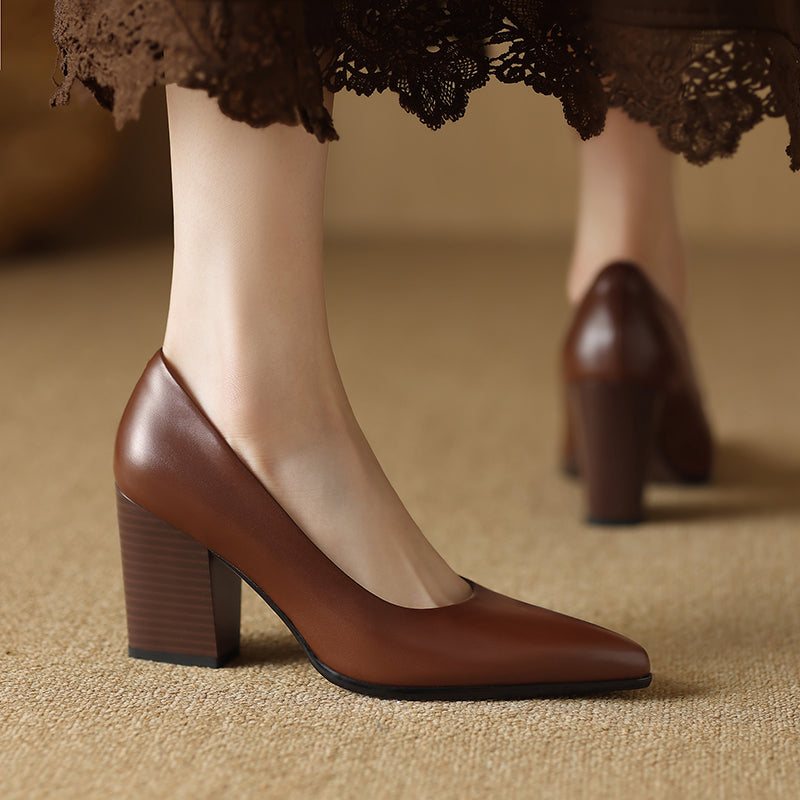 Annora | Pointed Block Heels