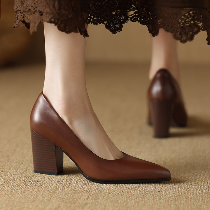 Annora | Pointed Block Heels