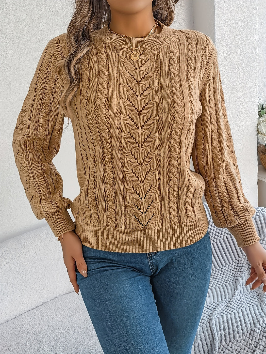 Marjorie | Soft Cable-Knit Sweater