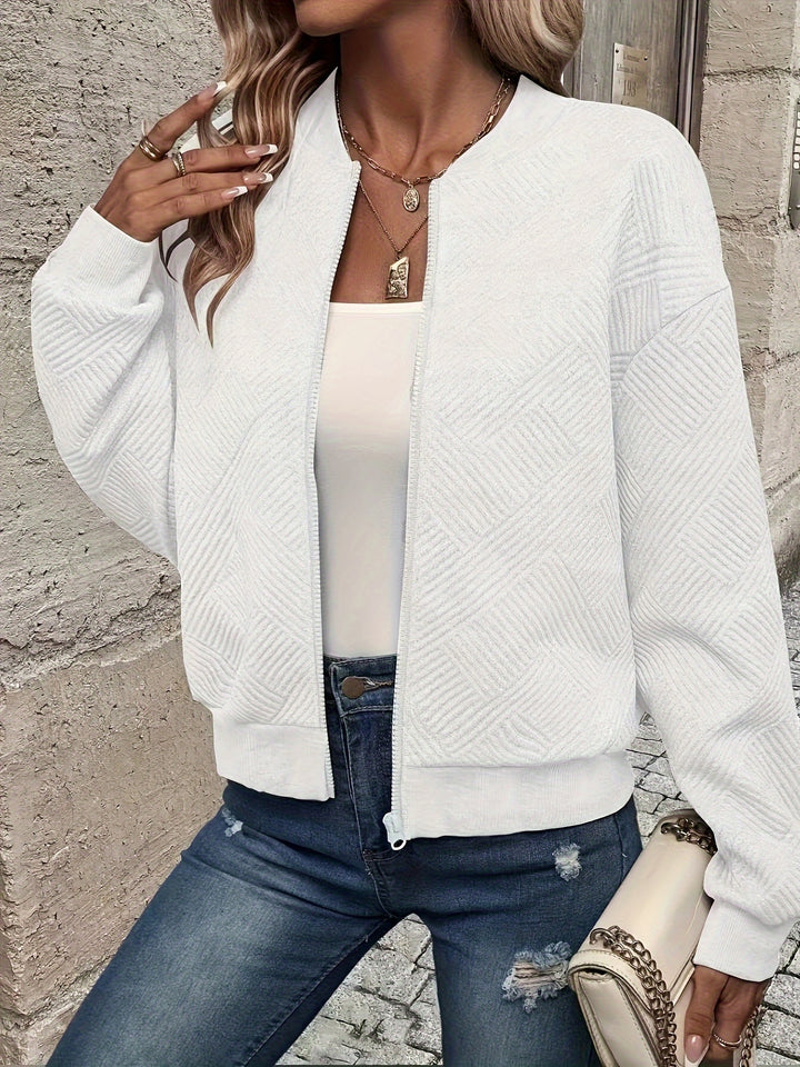 Charlotte | Textured Zip-Up Jacket