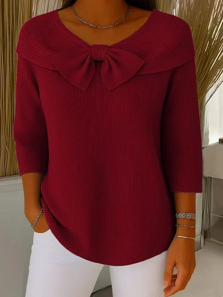 Astrid | Bow-Neck Sweater