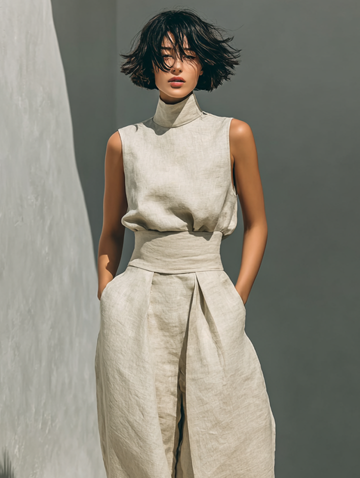 Delilah | Sleeveless Wide-Leg Two-Piece Set