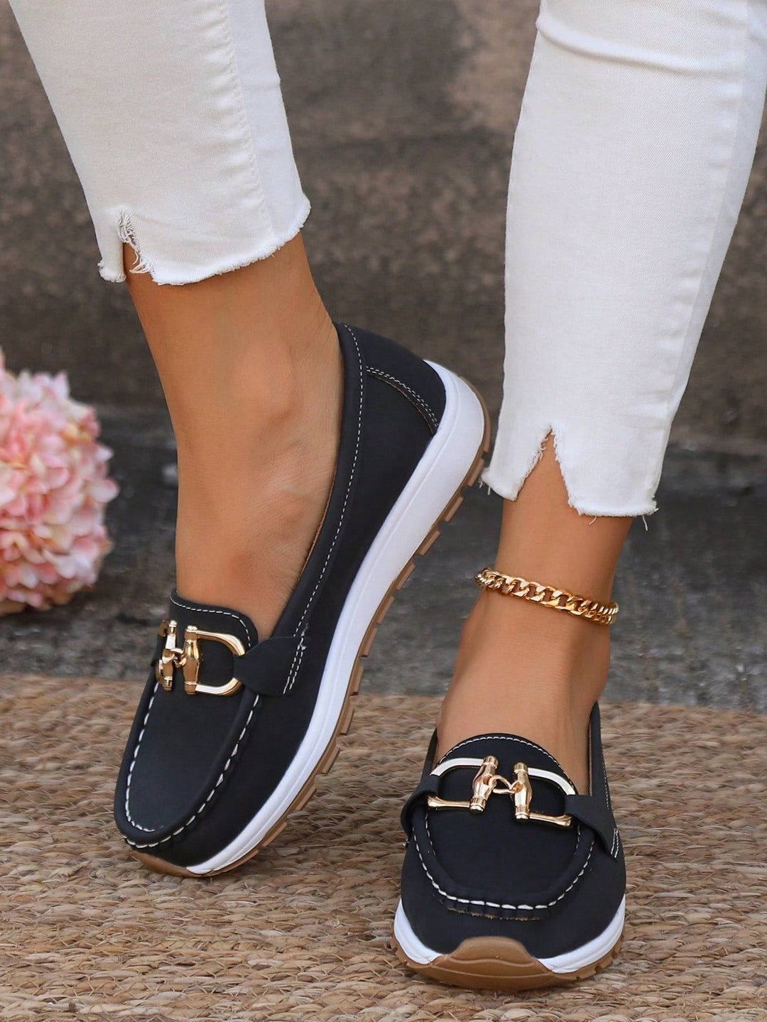 Louisa | Buckle-Detail Comfort Loafers