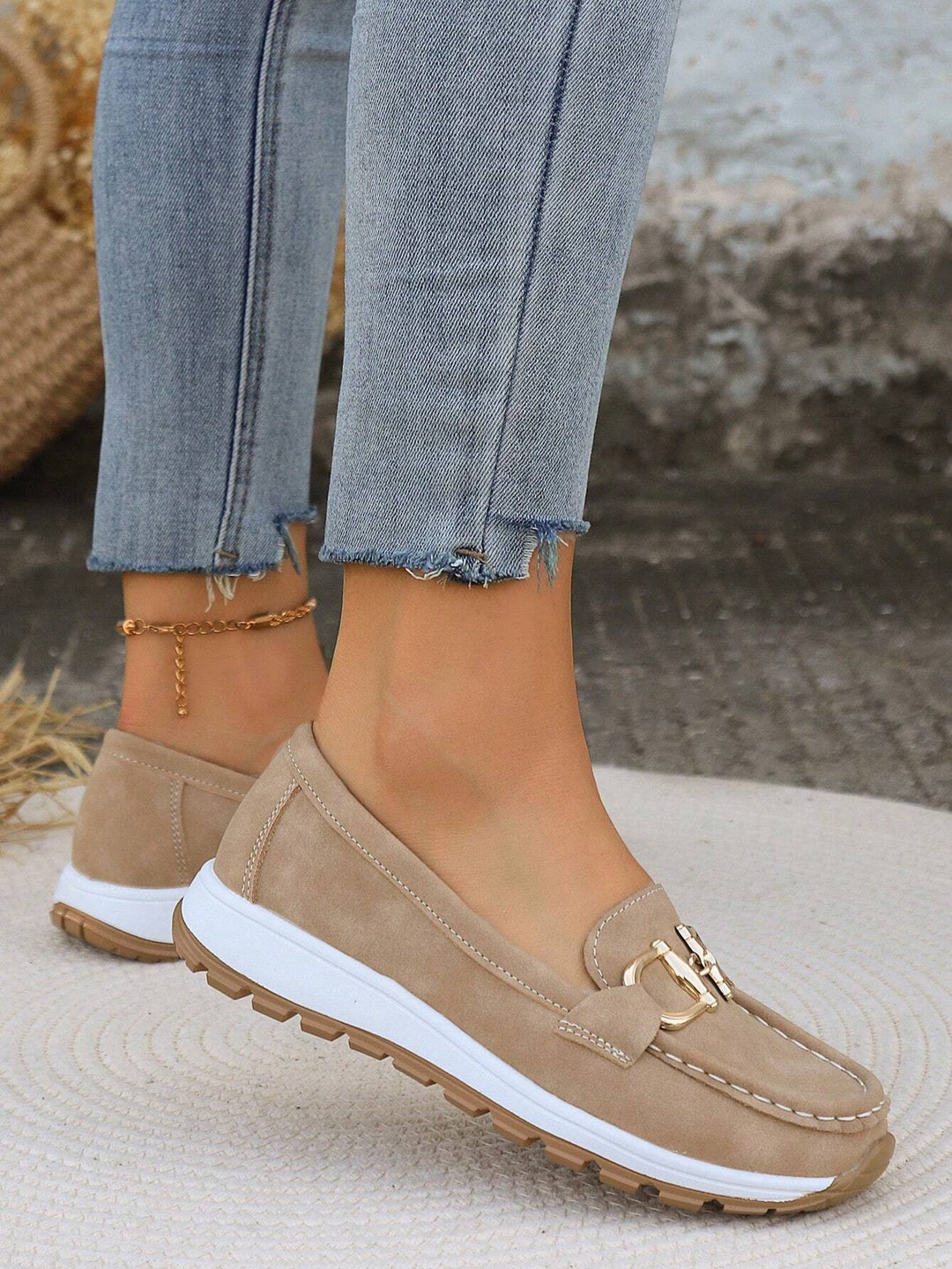 Louisa | Buckle-Detail Comfort Loafers
