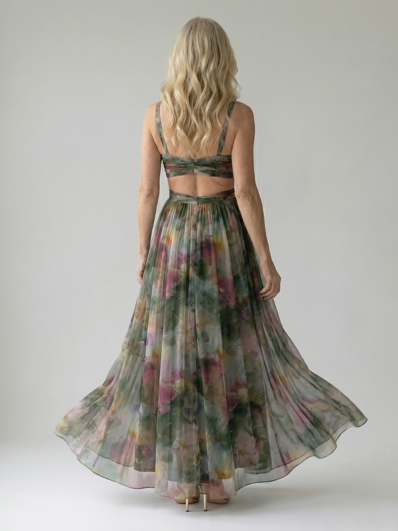 Sabrina | Flowing Cutout Maxi Dress