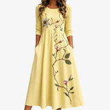 Marlene | Blossom Pocket Midi Dress