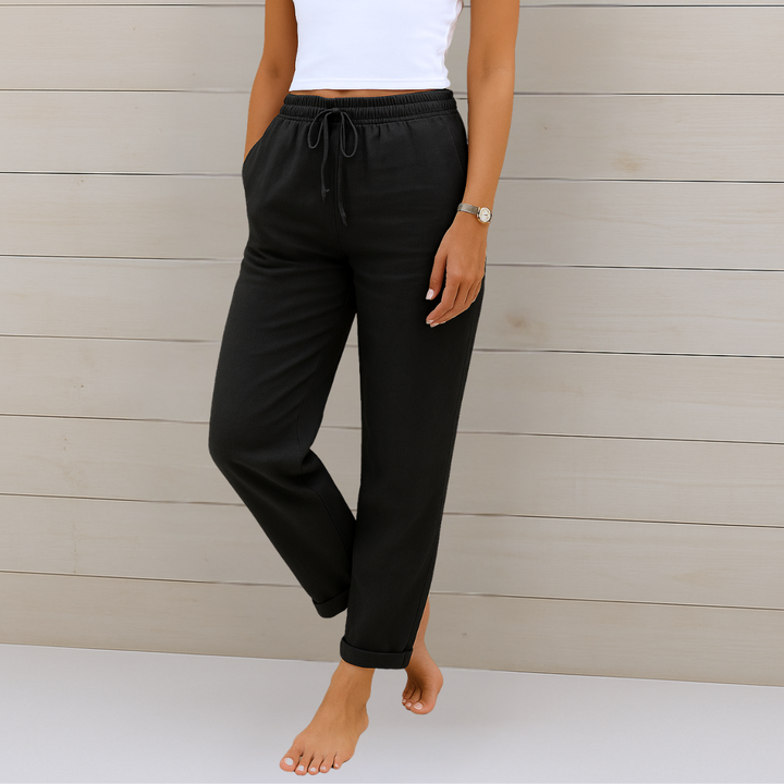 Lauren | Premium Breathable Pants with Elastic Waist