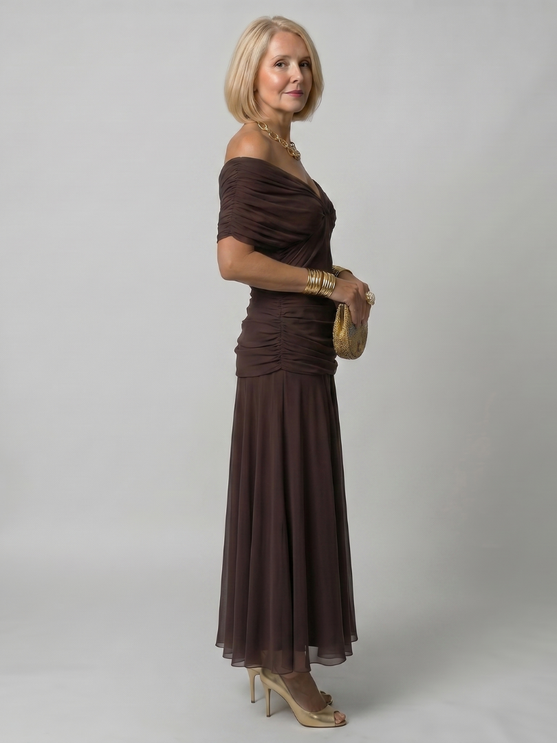 Delilah | Off-Shoulder Flowing Midi Dress