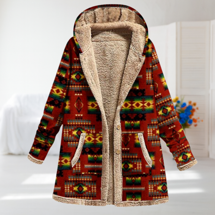 Theresa | Cozy Hooded Mid-Season Coat