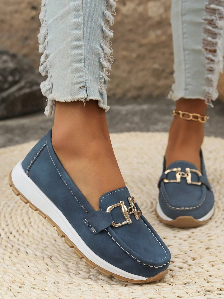 Cora | Chic Buckle Loafers
