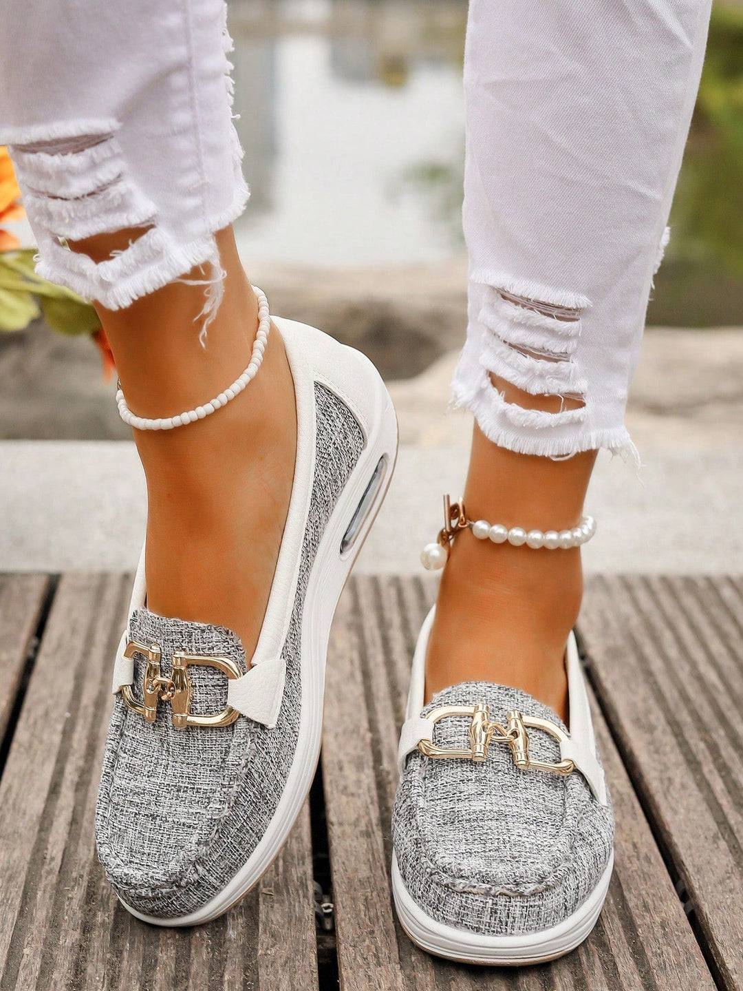 Cora | Chic Buckle Loafers
