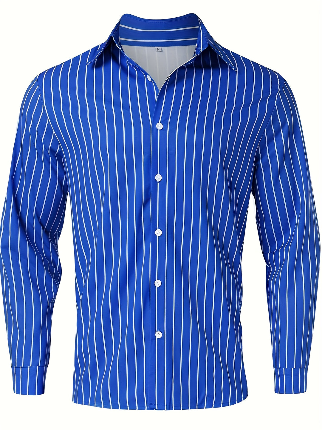 Rocco | Men's Slim Fit Pinstripe Long Sleeve Shirt