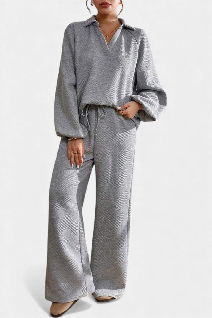 Carolyn | Relaxed Textured Two-Piece Set