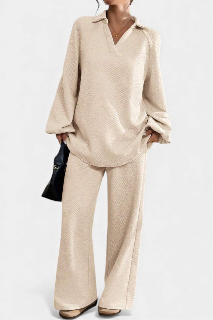 Carolyn | Relaxed Textured Two-Piece Set
