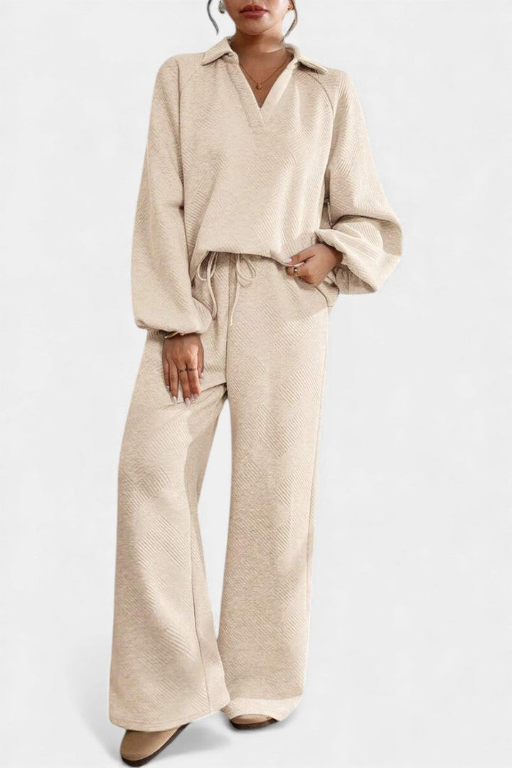 Carolyn | Relaxed Textured Two-Piece Set