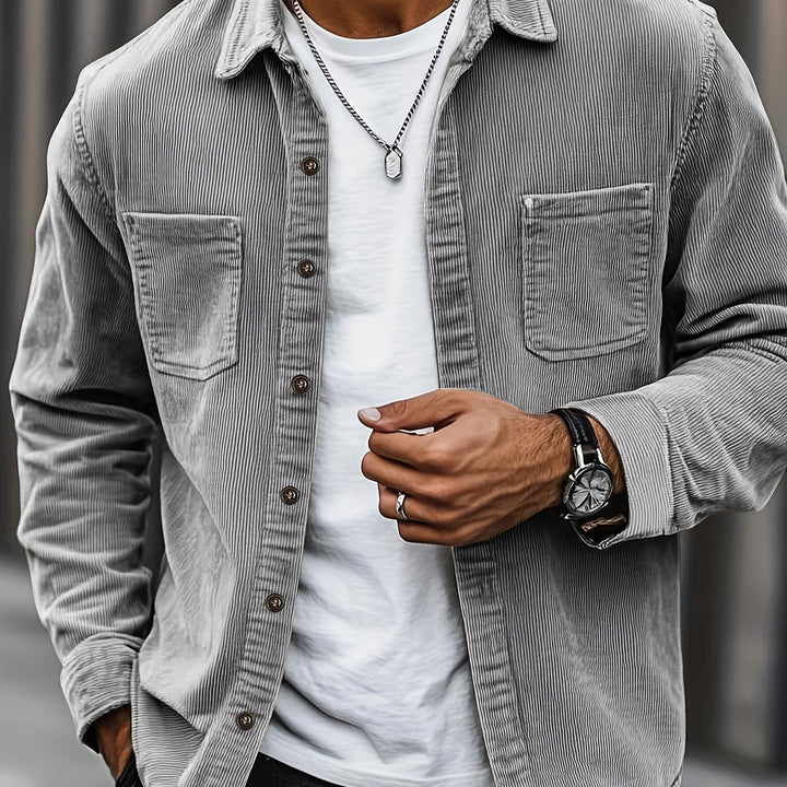 Bryce | Ribbed Textured Overshirt