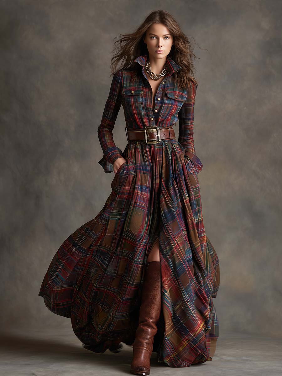Adalyn | Timeless Belted Shirt Dress