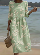 Yolanda | Embroidered Floral Dress
