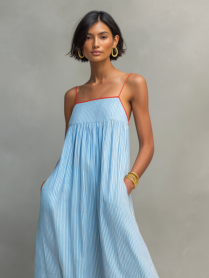 Coralie | Breezy Striped Maxi Dress