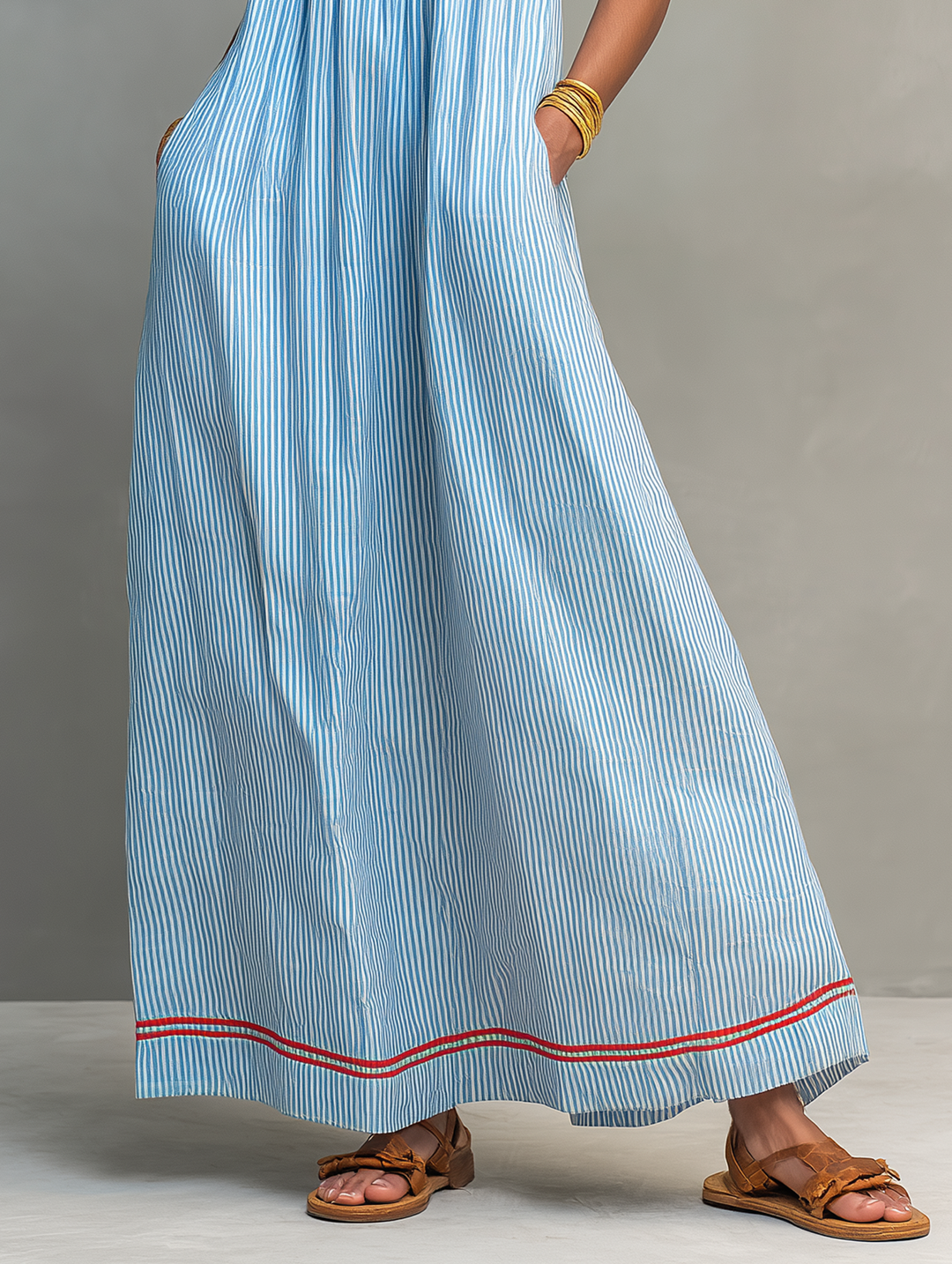 Coralie | Breezy Striped Maxi Dress