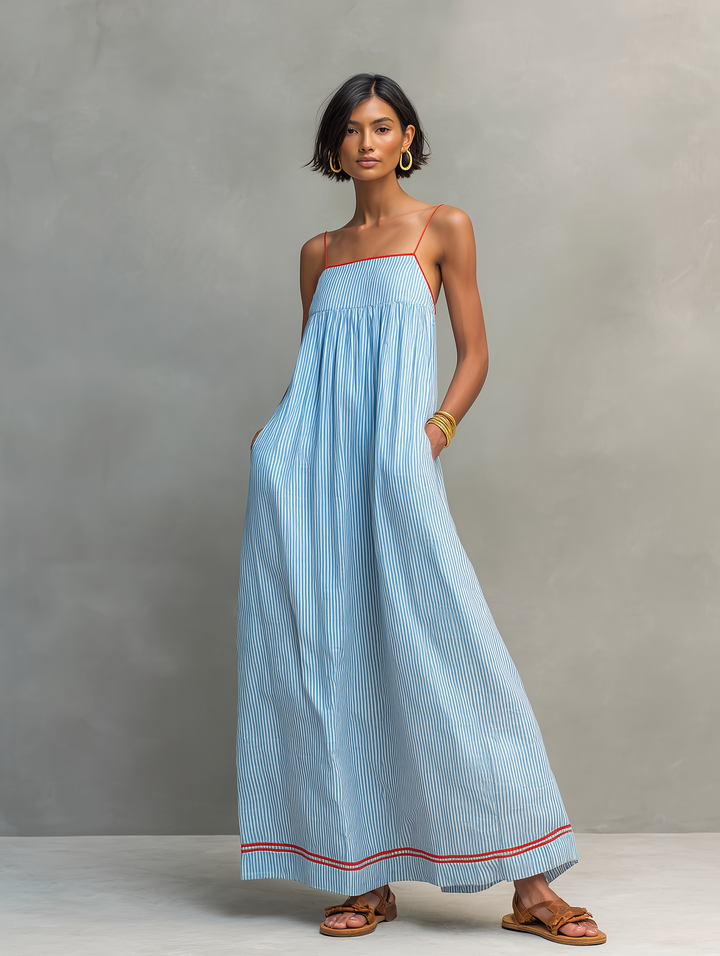 Leontine | Breezy Striped Maxi Dress