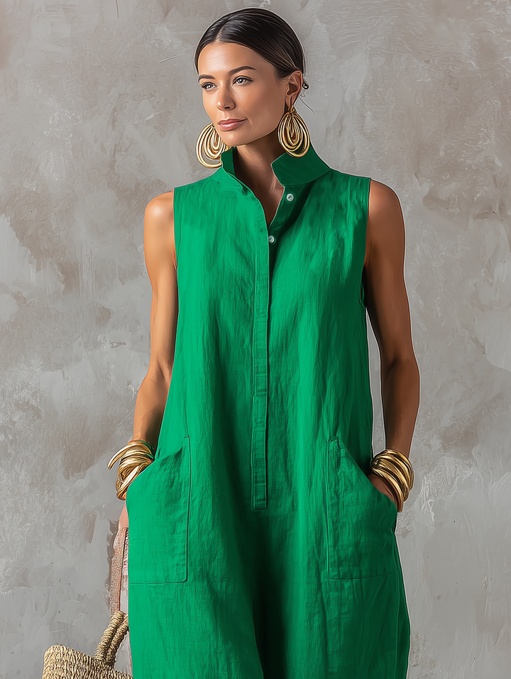 Esther | Relaxed Sleeveless Jumpsuit