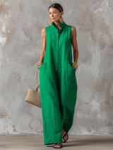 Esther | Relaxed Sleeveless Jumpsuit