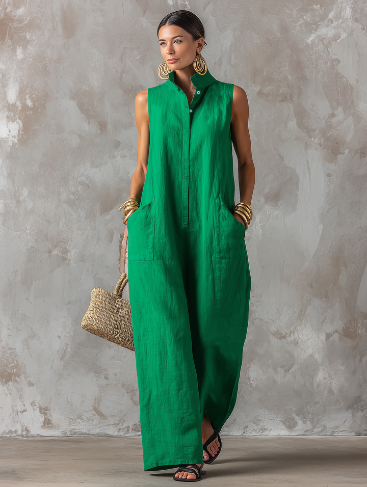 Esther | Relaxed Sleeveless Jumpsuit
