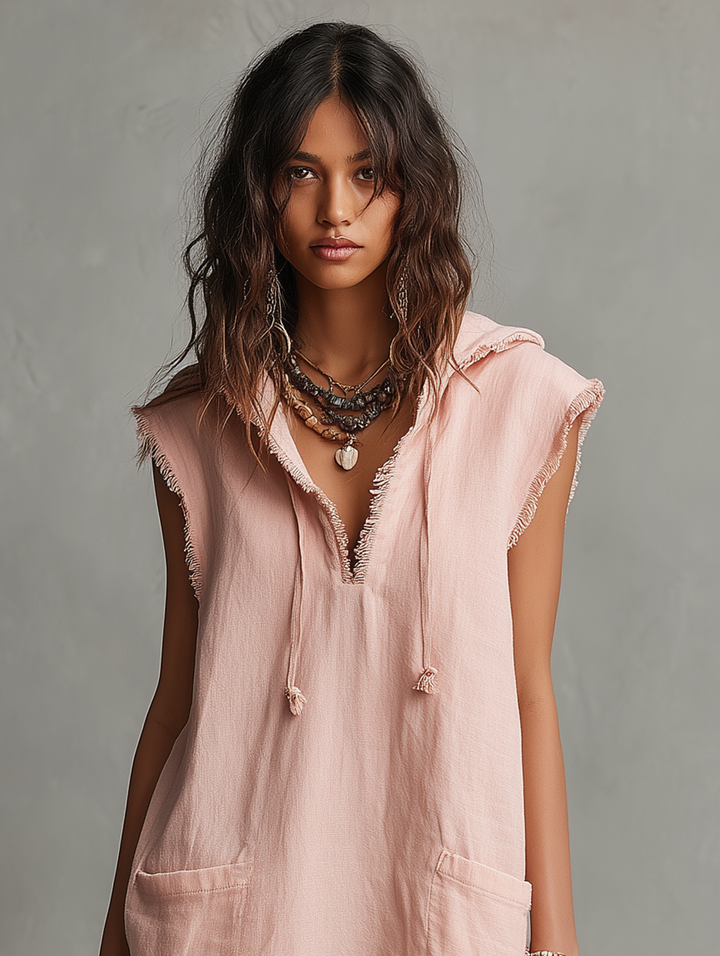 Dorothea | Relaxed Hooded Beach Dress