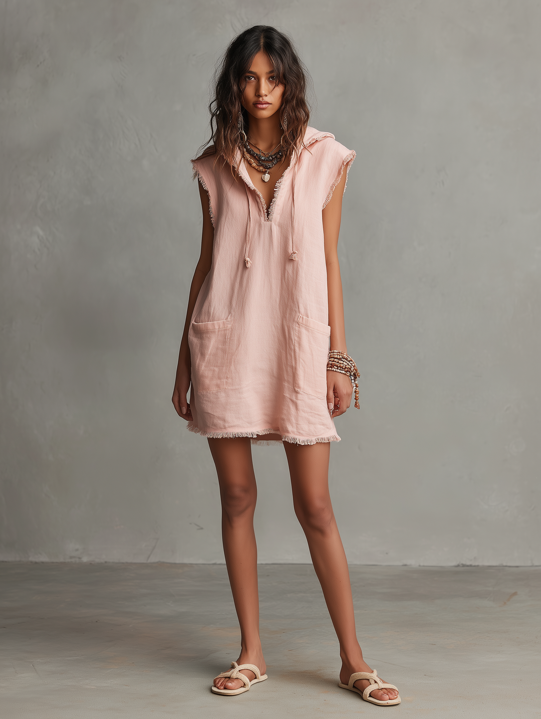 Dorothea | Relaxed Hooded Beach Dress
