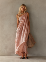 Anthea | Draped One-Shoulder Maxi Dress