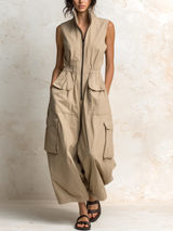 Rhea | Relaxed Utility Jumpsuit